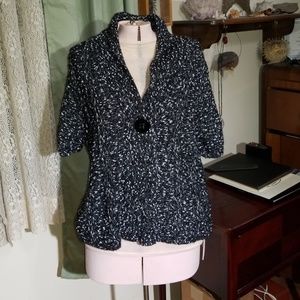 Wool blend short sleeve sweater by 600 West